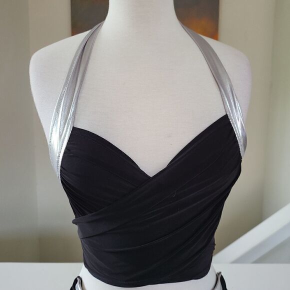 Two piece halter with pants Size M - Picture 3 of 7